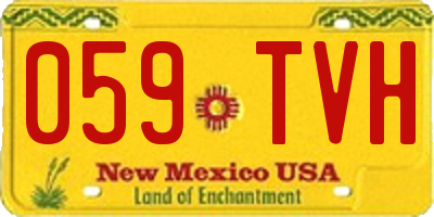 NM license plate 059TVH