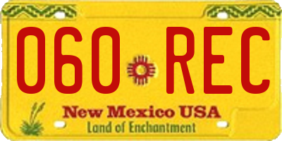 NM license plate 060REC