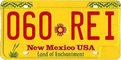 NM license plate 060REI