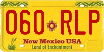 NM license plate 060RLP