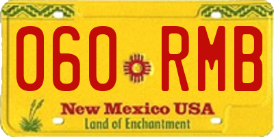 NM license plate 060RMB