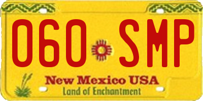 NM license plate 060SMP