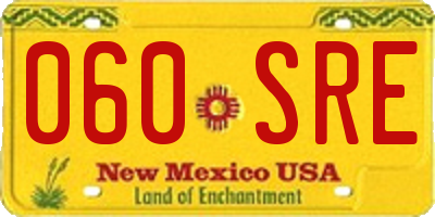 NM license plate 060SRE