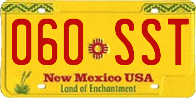 NM license plate 060SST