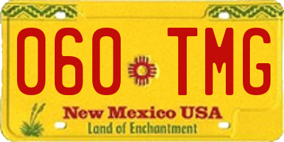 NM license plate 060TMG