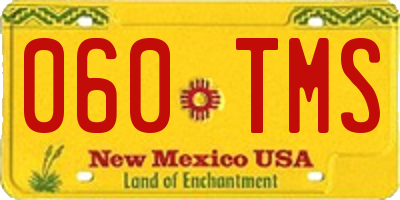NM license plate 060TMS