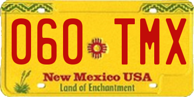 NM license plate 060TMX