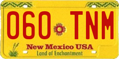 NM license plate 060TNM