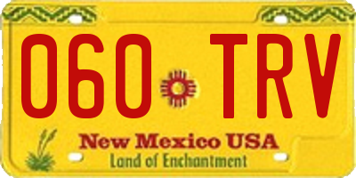 NM license plate 060TRV