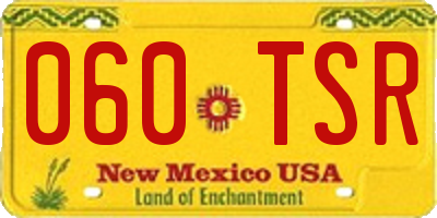 NM license plate 060TSR