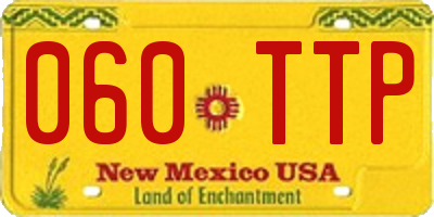 NM license plate 060TTP