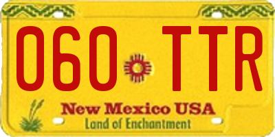 NM license plate 060TTR