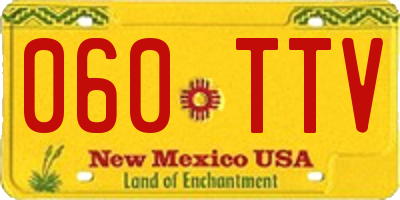 NM license plate 060TTV
