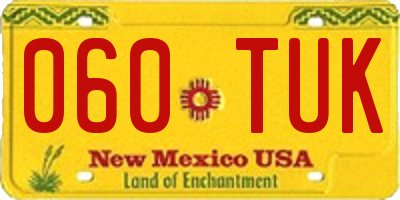 NM license plate 060TUK