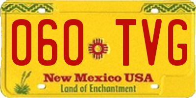NM license plate 060TVG