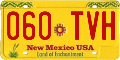 NM license plate 060TVH