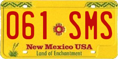 NM license plate 061SMS