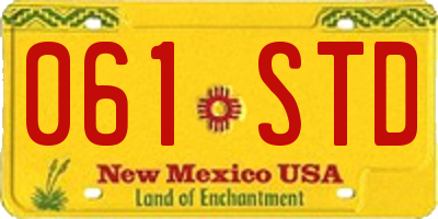 NM license plate 061STD