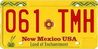 NM license plate 061TMH