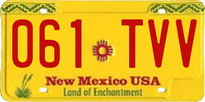 NM license plate 061TVV