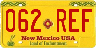 NM license plate 062REF