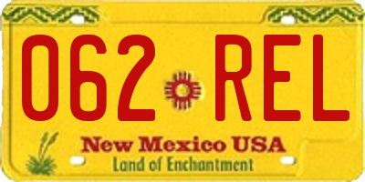 NM license plate 062REL