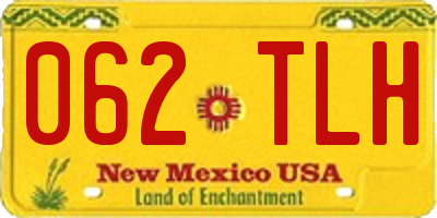 NM license plate 062TLH
