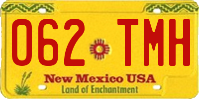 NM license plate 062TMH