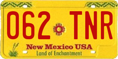 NM license plate 062TNR