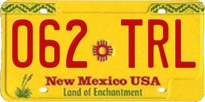 NM license plate 062TRL