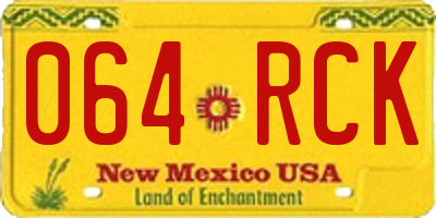 NM license plate 064RCK