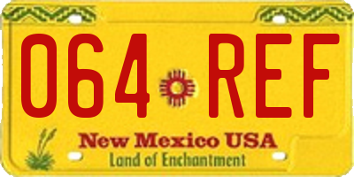 NM license plate 064REF