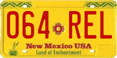 NM license plate 064REL
