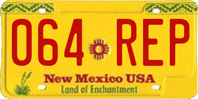 NM license plate 064REP
