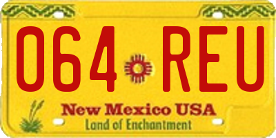 NM license plate 064REU