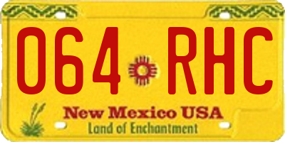 NM license plate 064RHC