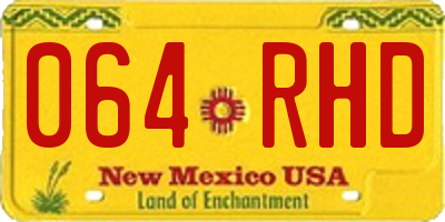 NM license plate 064RHD