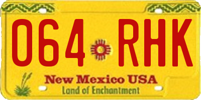NM license plate 064RHK