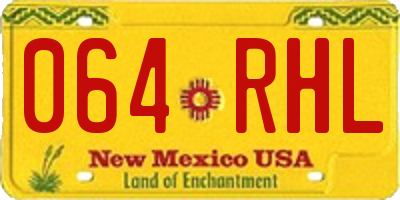 NM license plate 064RHL