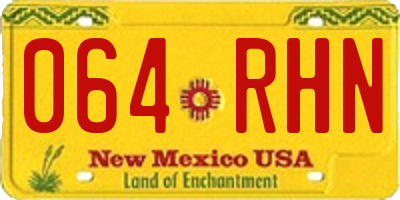 NM license plate 064RHN