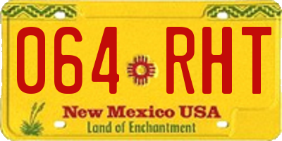 NM license plate 064RHT