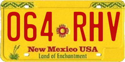 NM license plate 064RHV