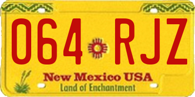 NM license plate 064RJZ