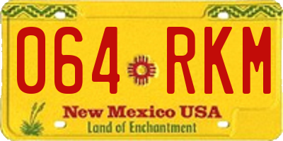 NM license plate 064RKM
