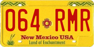 NM license plate 064RMR