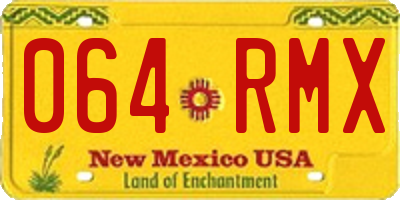 NM license plate 064RMX