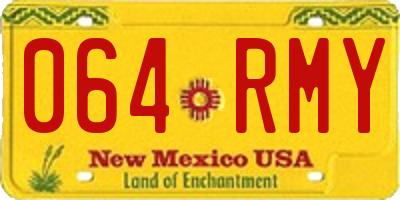 NM license plate 064RMY