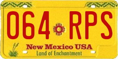 NM license plate 064RPS