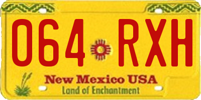 NM license plate 064RXH