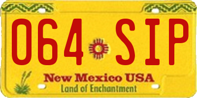 NM license plate 064SIP